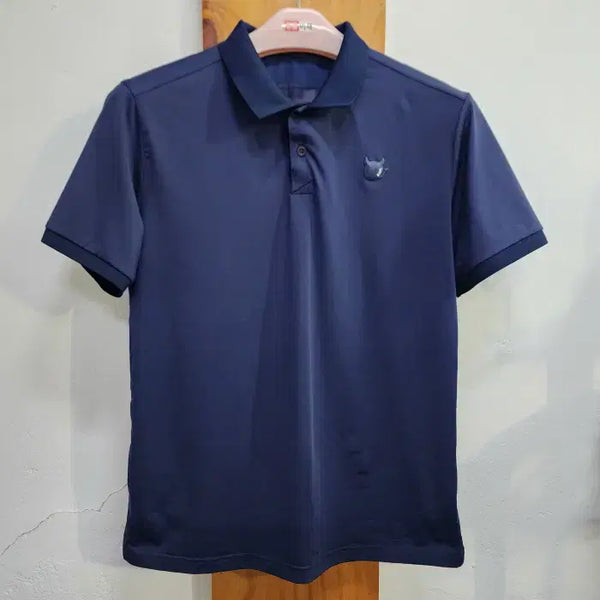 [BUNJANG] WAAC Men's Short Sleeve Golf Polo Shirt - Navy, Size 95 / WAAC 왁 남자 반팔 골프티(95)