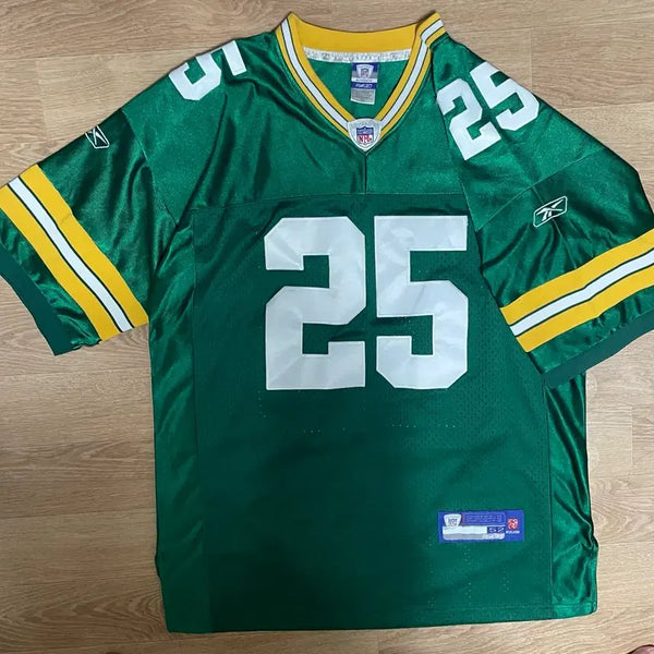 [BUNJANG] RBK NFL Green Short Sleeve Jersey Size 52 / NFL RBK 초록 유니폼 반팔