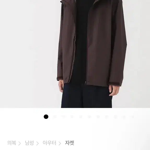 [BUNJANG] Muji Men's Water-Repellent Hooded Jacket XL / Muji 무인양품 남자 발수 후드재킷 XL