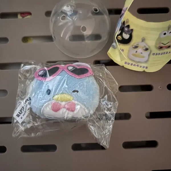 [BUNJANG] Sanrio Happy Danbi Plush Charm Keychain Gacha Tuxedosam / 산리오 해피단브이 플러시 참 키링 가챠 턱시도샘