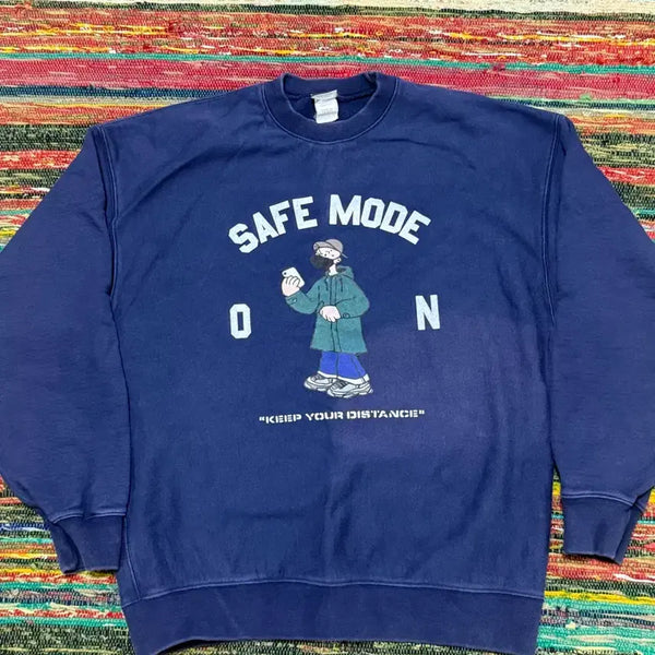 [BUNJANG] Outstanding V.S.C Sweat Safe Mode Sweatshirt / 아웃스탠딩 V.S.C SWEAT SAFE MODE 맨투맨