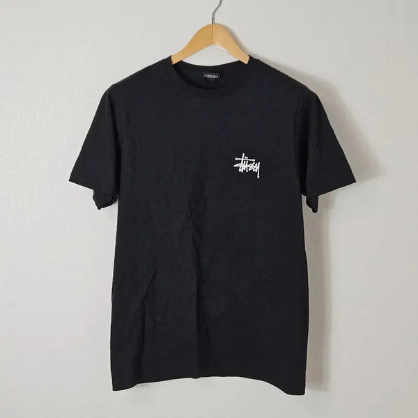 [BUNJANG] Stussy Basic Pigment Dyed T-Shirt Black S / 스투시 베이직 피그먼트 반팔 티셔츠 다이드 블랙 S