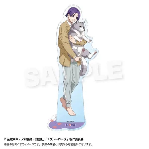 [BUNJANG] Blue Lock Mikage Reo Play with Cat Ver. Acrylic Stand / 블루 록 아크릴 스탠드 고양이와 놀이 Ver - 미카게 레오