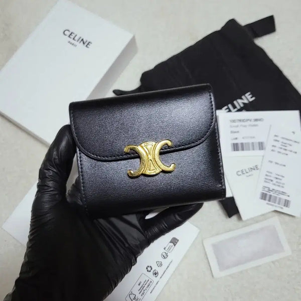 [BUNJANG] Celine Triomphe Shiny Calfskin Medium Wallet / [새상품급/풀구성] 셀린느 트리옹프 샤이니 카프스킨 중지갑