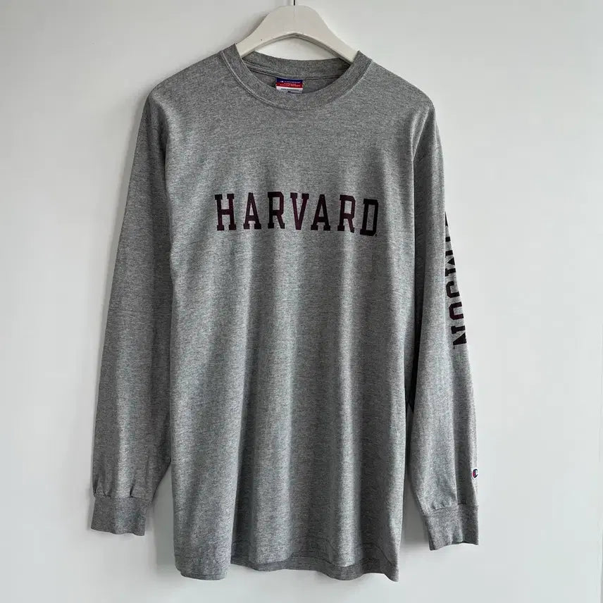 [BUNJANG] Champion Harvard Long Sleeve Sweatshirt M / 챔피온 하버드 그레이 긴팔티 맨투맨 M