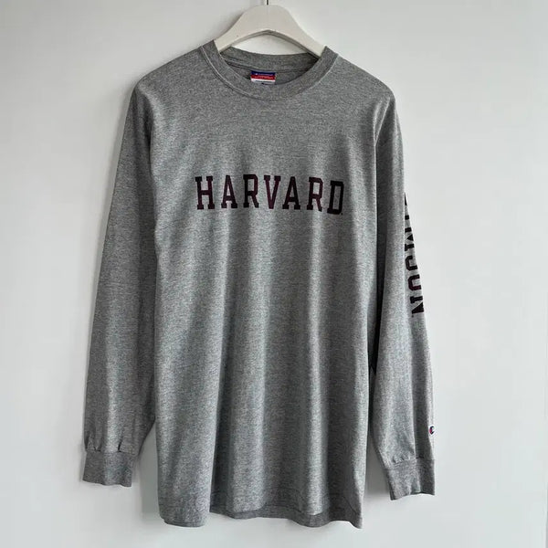 [BUNJANG] Champion Harvard Long Sleeve Sweatshirt M / 챔피온 하버드 그레이 긴팔티 맨투맨 M