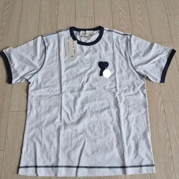 [BUNJANG] AM Matausi Heart Logo T-Shirt / 새상품)아미마타우시 하트 로고 반팔티