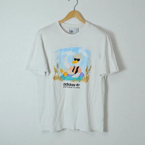 [BUNJANG] Adidas Originals Adventure Graphic Oversized T-Shirt (Size S) / 아디다스 오리지널 어드벤처 반팔 티셔츠 그래픽 오버핏 S