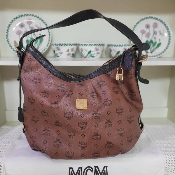 [BUNJANG] MCM Brown Shoulder Bag / 엠씨엠 브라운 숄더백