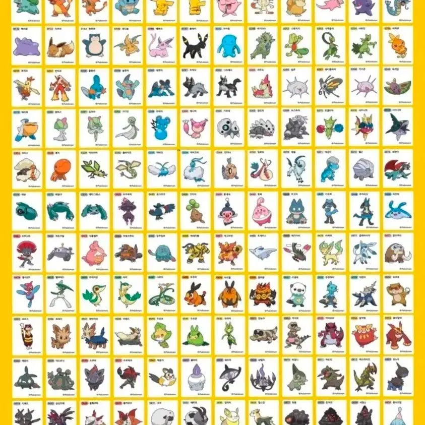 [BUNJANG] Pokemon Season 1 & 2 Complete Set Sticker Collection / 포켓몬 시즌 1 시즌2 띠부씰 전종 판매합니다