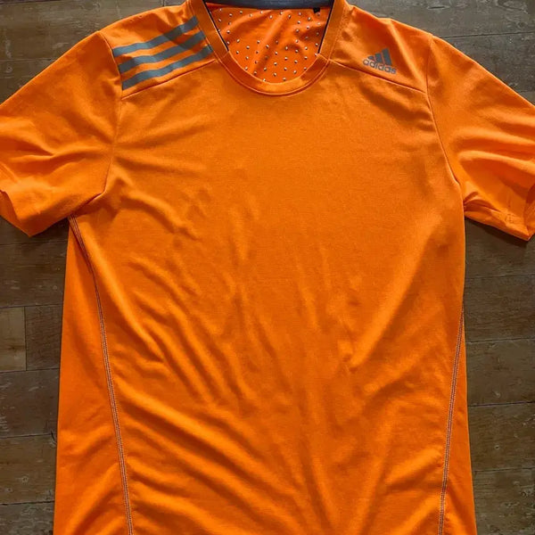 [BUNJANG] Adidas Climachill Orange Short Sleeve T-Shirt Size 105 / 아디다스 클라이마칠 오렌지 반팔티 105