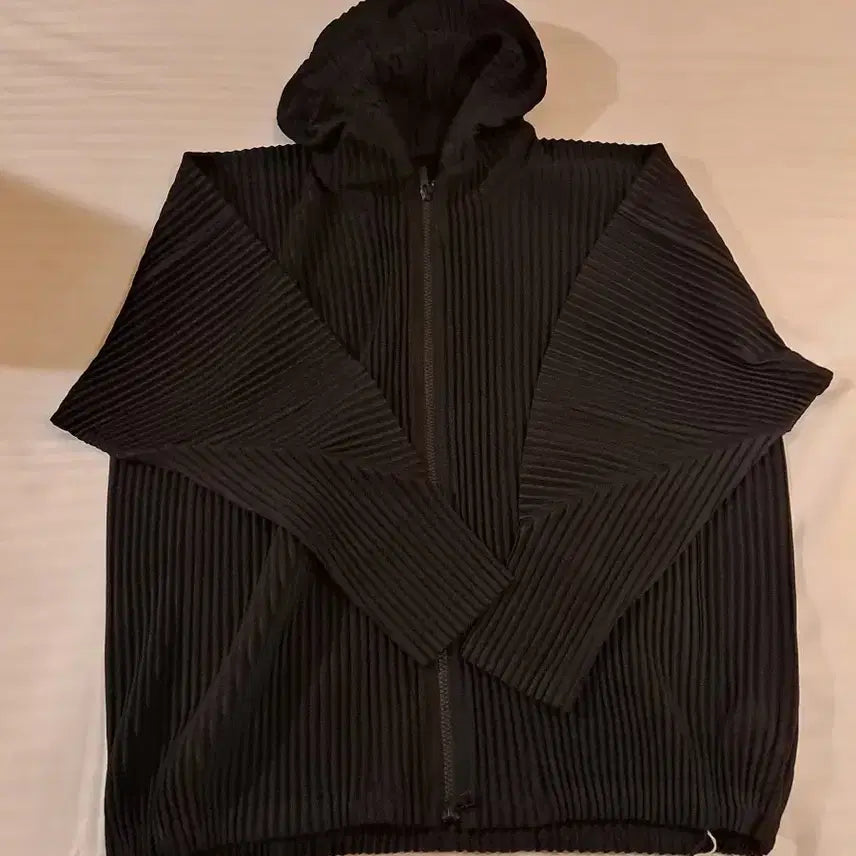 [BUNJANG] Issey Miyake Hooded Zip-Up Jacket / 이세이미야케 후드집업 블랙 3,4 사이즈 하나씩