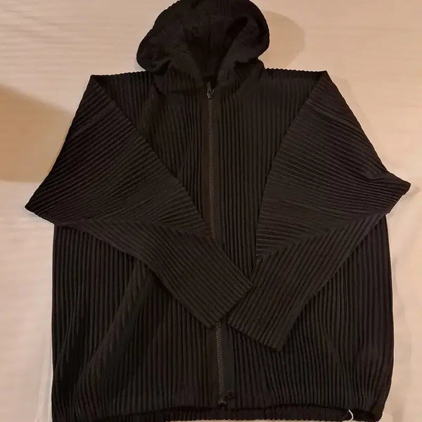 [BUNJANG] Issey Miyake Hooded Zip-Up Jacket / 이세이미야케 후드집업 블랙 3,4 사이즈 하나씩