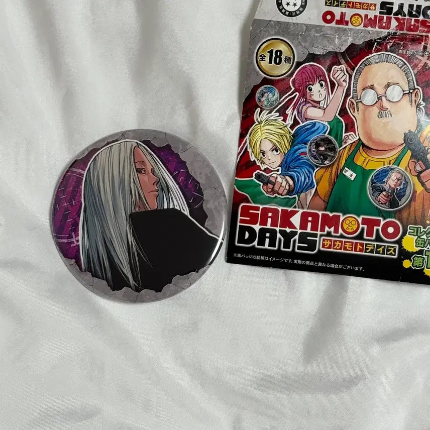 [BUNJANG] Sakamoto Days Collection Original Art Can Badge Jump Shop Shishiba / 사카모토 데이즈 컬렉션 원화 캔뱃지 점프샵 시시바