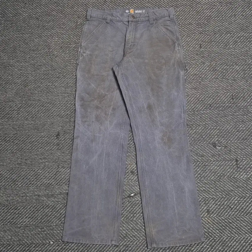 [BUNJANG] Carhartt Single Knee Grey Pants A416 / [32]칼하트 싱글니 그레이-A416