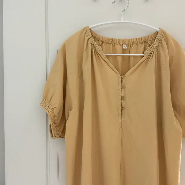 [BUNJANG] Mogwaops Yellow Summer Long Dress / 여름 원피스 옐로우 모과ops