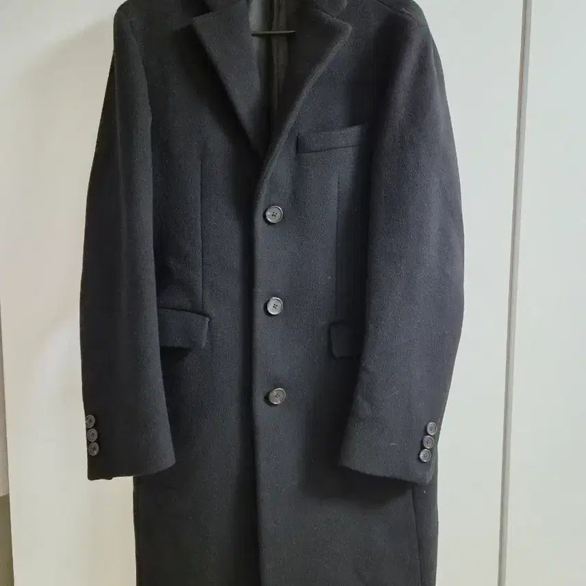 [BUNJANG] System Homme Wool 100% Black Standard Fit Coat / 시스템옴므 코트 블랙