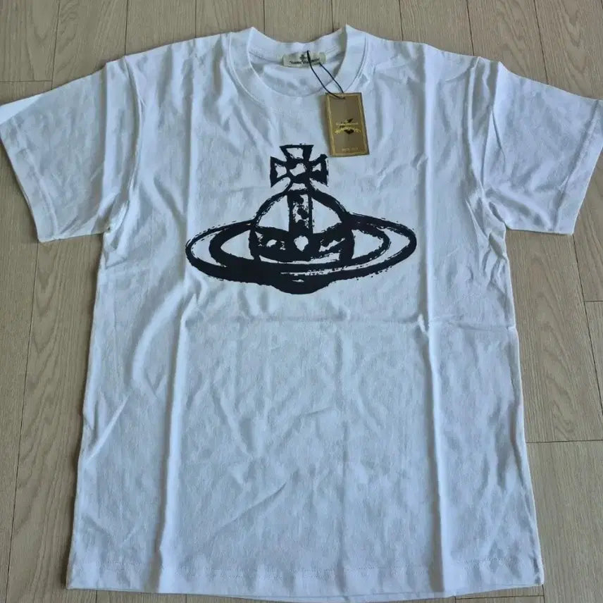 [BUNJANG] Vivienne Westwood Oyhlby T-Shirt White/Pink / 새상품)비비인 오얄비 반팔티 화이트핑크/ 화이트 블랙