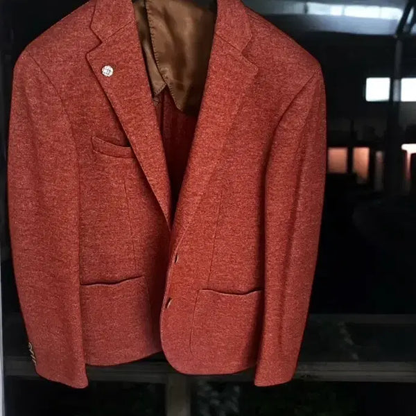[BUNJANG] Luxury Italian Wool Suit - Brick Red / 세일 (이태리 48) M 95 남성 고 럭셔리 벽돌색 고급 이탈리아 수트