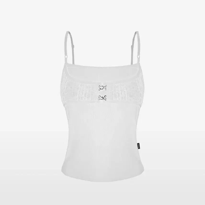 [BUNJANG] Odoer Co.ce Lace Sleeveless Top White / 오도어 co.ce sleeveless in lace 화이트 레이스 나시