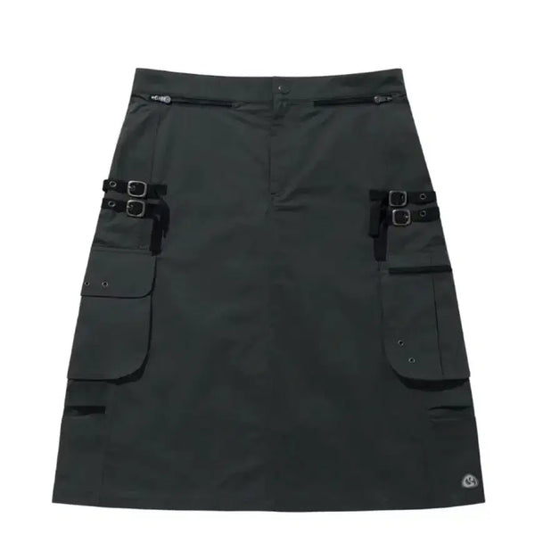 [BUNJANG] Suu Smart Urban Useful Cinnamoroll Folding Cargo Skirt Dark Grey / 코이세이오 suu 스마트어반유즈풀 시나모롤 폴딩 카고스커트 다크그레이