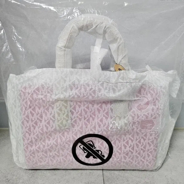 [BUNJANG] Michael Kors Pink MK Logo Pattern Tote Bag / 마이클코어스 ( 새상품)