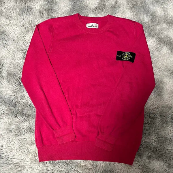[BUNJANG] Stone Island Wool Knit (Pink, L) / [22ss/Lsize]스톤아일랜드 울 니트