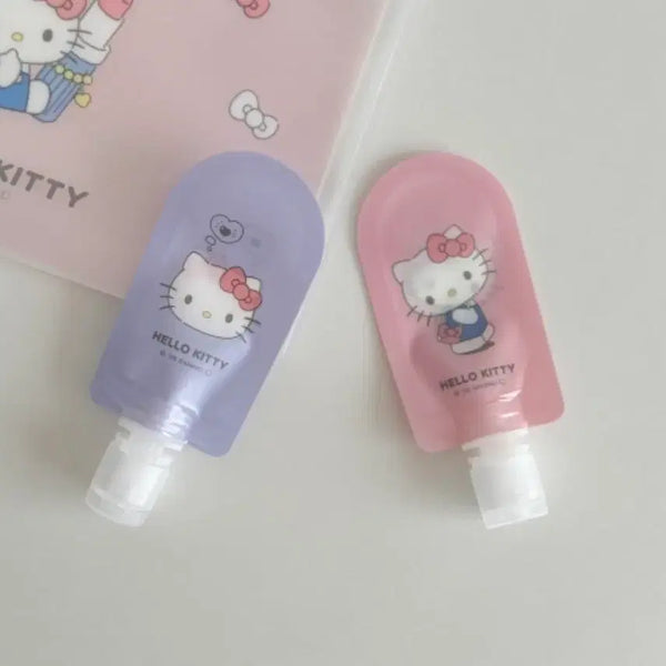 [BUNJANG] Hello Kitty Cosmetic Empty Bottle Set / 헬로키티/헬로키티공병/헬로키티화장품공병/헬로키티파우치공병/키티공병