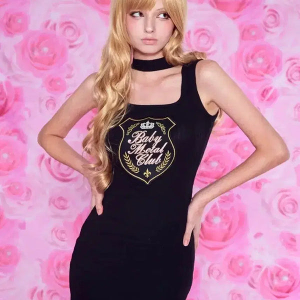 [BUNJANG] Babymetalclub Princess Choker Mini Dress / 베이비메탈클럽 프린세스 초커 미니 드레스 원피스