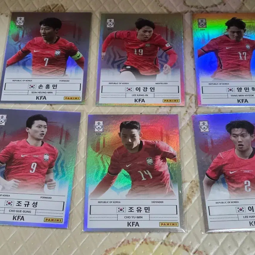 [BUNJANG] Son Heung-min, Lee Kang-in, Yang Min-hyuk, Cho Gue-sung, Cho Yu-min, Lee Han-beom Soccer Player Card Bundle / 2026k리그파니니