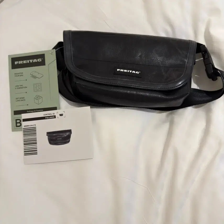 [BUNJANG] Freitag F40 Jamie All Black Crossbody Bag / 프라이탁 F40 제이미 올블랙