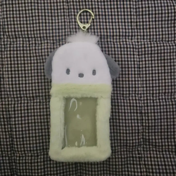 [BUNJANG] Sanrio Pochacco Boa Fur Card Keychain Holder / 반택포0.5)산리오 보아털 카드 키홀더 포차코 팝니다.