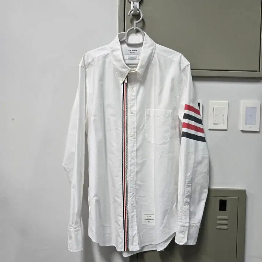 [BUNJANG] Thom Browne Diagonal Stripe Shirt Jacket Size 4 / 톰브라운 사선완장 셔츠 자켓 4사이즈