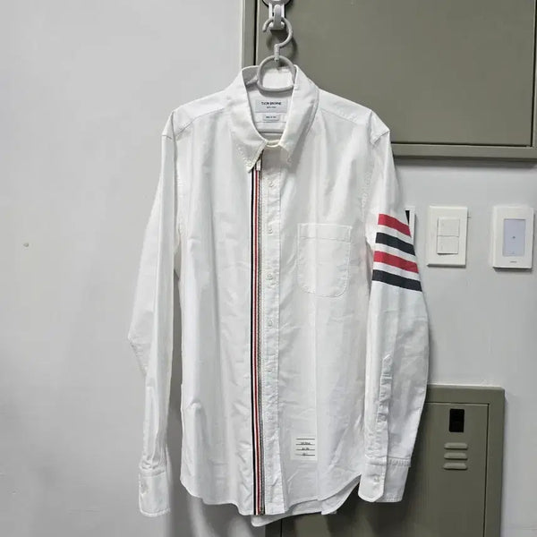 [BUNJANG] Thom Browne Diagonal Stripe Shirt Jacket Size 4 / 톰브라운 사선완장 셔츠 자켓 4사이즈