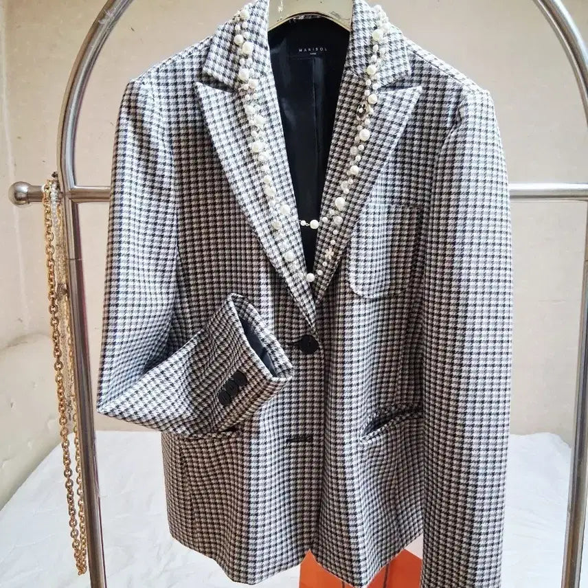 [BUNJANG] MARISOL Check Pattern Jacket / MARISOL마리솔체크 패턴 걸크러시 쉬크 여름쟈켓