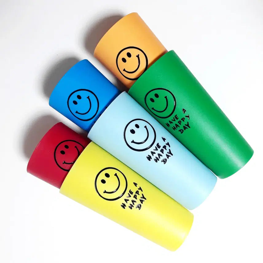 [BUNJANG] Vivid & Pastel Mix Smile Cups Set of 6 / 비비드 & 파스텔 믹스 스마일 컵 6개 세트