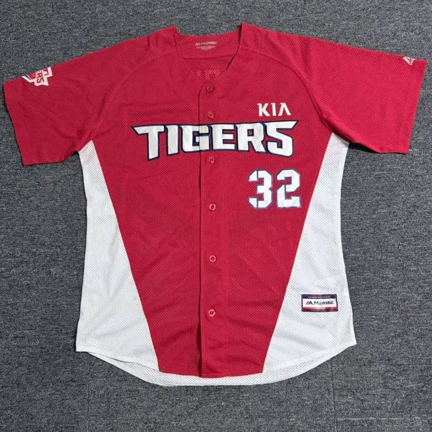 [BUNJANG] Majestic Kia Tigers Player #32 Baseball Jersey / 마제스틱 기아 타이거즈 32번 유니폼