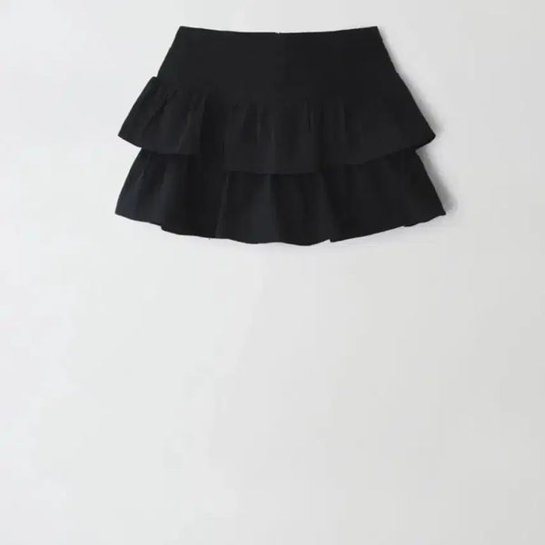 [BUNJANG] MUDO Bobby Frill Skirt Black / 모도 바비 프릴 스커트 블랙