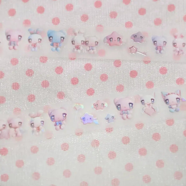[BUNJANG] Cute Angel Pink Kiss Cut Sticker Set (Hologram Point) / [띵] 해외작가_큐트엔젤핑크 키스컷 /다꾸 문구 소분