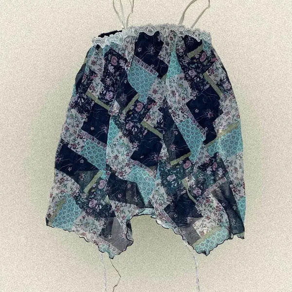 [BUNJANG] Mori Mori Patch Sleeveless Top / 모리걸 패치 슬리브리스 나시 모리 아오이유우 하구미