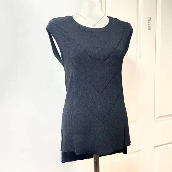[BUNJANG] Balenciaga Sleeveless Knit Top Black 66 / 발렌시아 민소매 니트 탑 나시 레이어드 이너 블랙 66