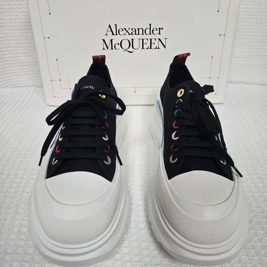 [BUNJANG] Alexander McQueen Tread Slick Multi Black Sneakers Size 42 (Unused) / (가격인하)정품 알렉산더 맥퀸 트레드 슬릭 멀티블랙 42 미사용제품