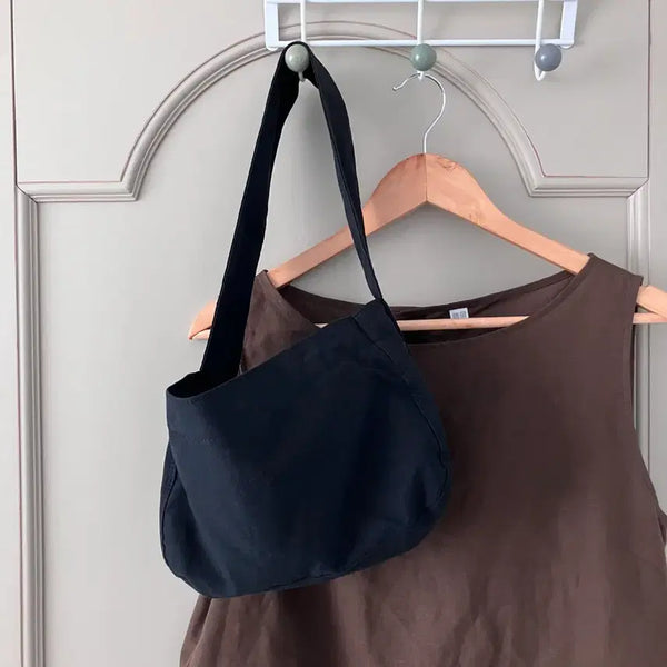 [BUNJANG] Many Many Mode Bol Mini Shoulder Bag Black Cotton Eco Bag / 매니매니모드 bol 제작 미니 숄더백 블랙 , 에코백,코튼백