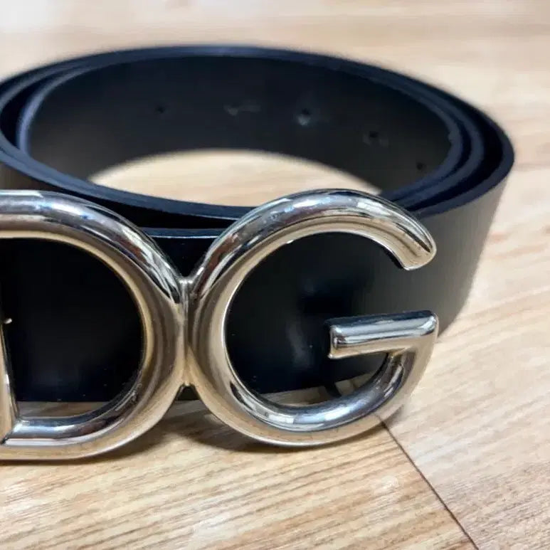 [BUNJANG] Dolce & Gabbana DG Belt Black Leather / 돌체앤가바나 DG 벨트 블랙