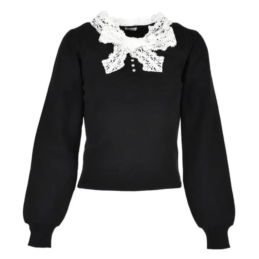[BUNJANG] Rilly Emulie Ribbon Knit Top / Rilly emulie 에블린 리본 니트 탑 양지뢰 걸리 스나계
