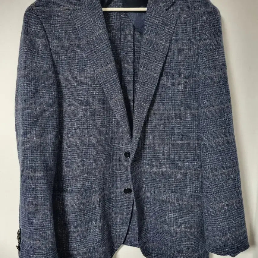 [BUNJANG] Brooks Brothers Linen Blend Jacket Navy Check / 브룩스브라더스린넨소재자켓100