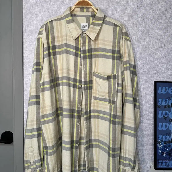 [BUNJANG] ZARA Big Check Loose Fit Long Sleeve Shirt / ZARA 자라 빅체크 루즈핏 긴팔 남방 셔츠