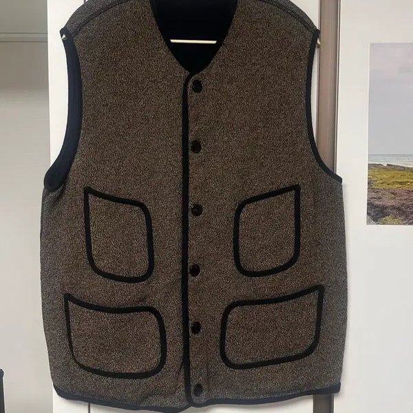 [BUNJANG] Kapital Beach Fleece Vest Jacket Size 5 / 캐피탈 / 비치 플리스 베스트 자켓 / 5사이즈
