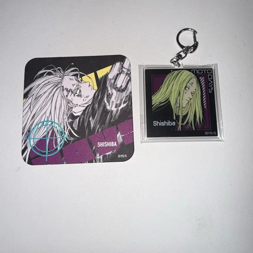 [BUNJANG] Shika Moto Days Shishiba Double-Sided Keyring & Coaster Bundle Set / 시카모토데이즈 시시바 양면키링, 코스터 일괄 판매 합니다!