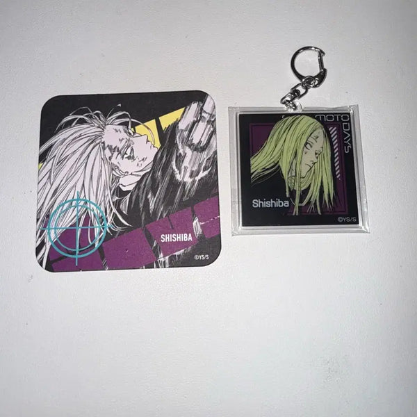 [BUNJANG] Shika Moto Days Shishiba Double-Sided Keyring & Coaster Bundle Set / 시카모토데이즈 시시바 양면키링, 코스터 일괄 판매 합니다!